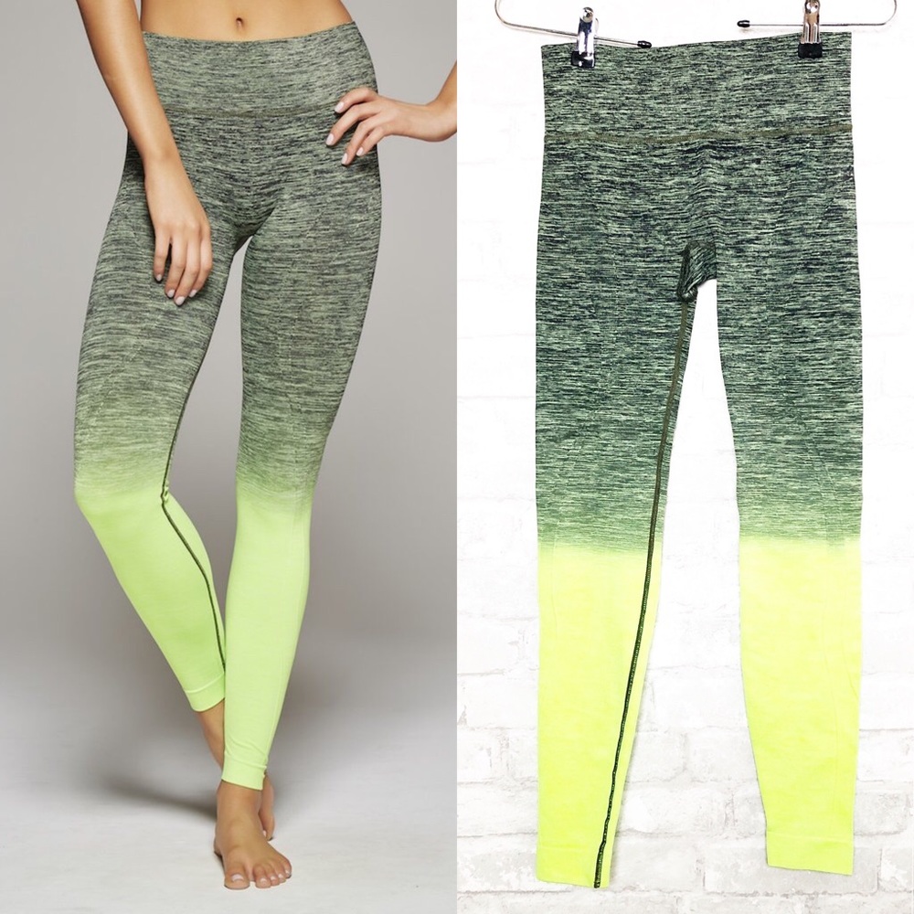 YEBA Samantha Sunrise (Neon Green/Black) Yoga Workout Leggings size Small